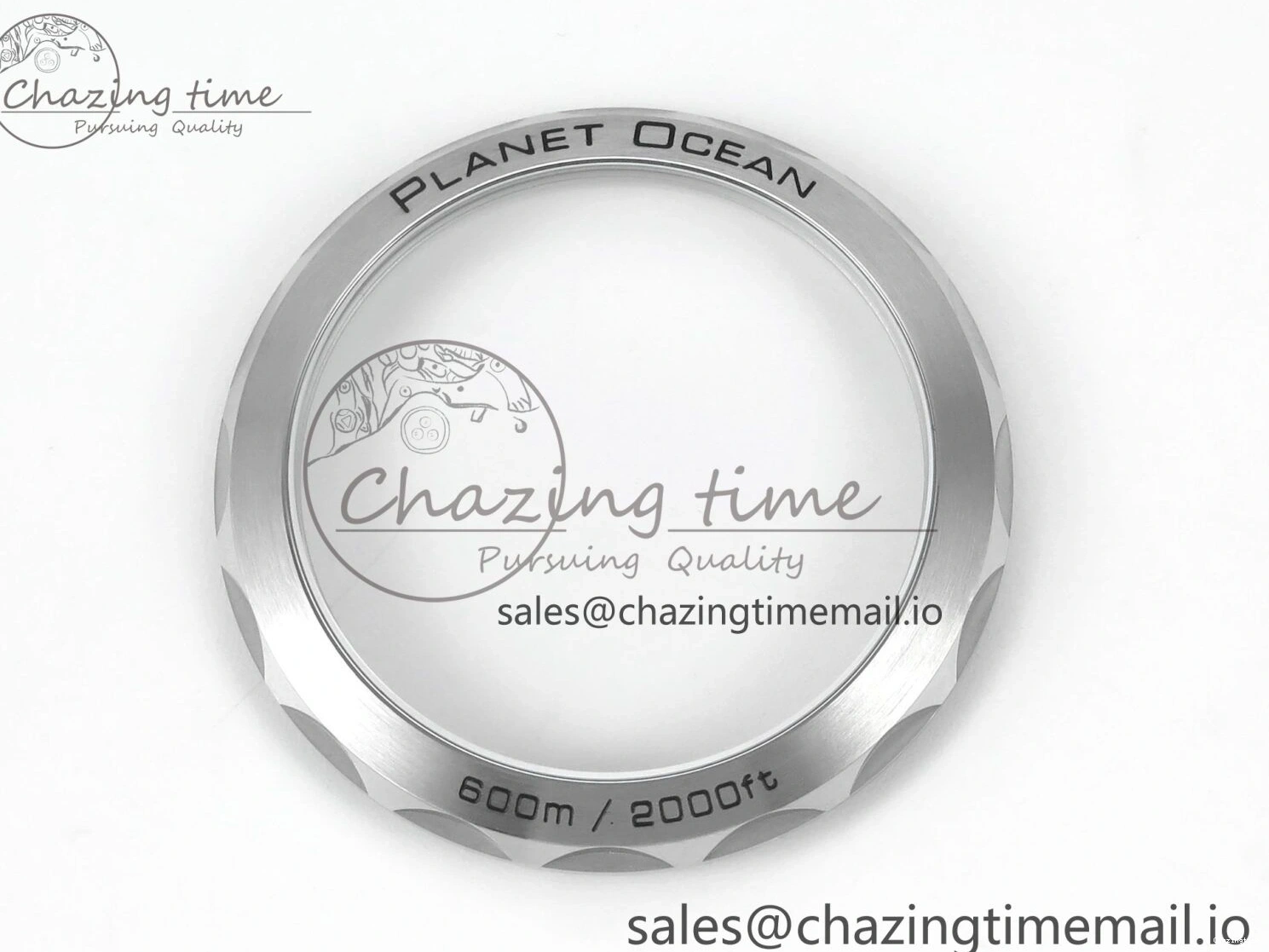 0407 Planet Ocean Master Chronometer 600M 45.5mm SS SCF 1:1 Best Edition Blue Bezel Blue Dial on SS Bracelet A9900 Super Clone Lightweight 7676